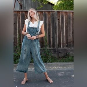 Three Bird Nest High Hopes slouchy denim overalls